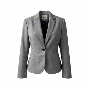 H&M Gray Checkered Blazer